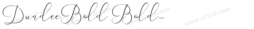 DundeeBold Bold字体转换